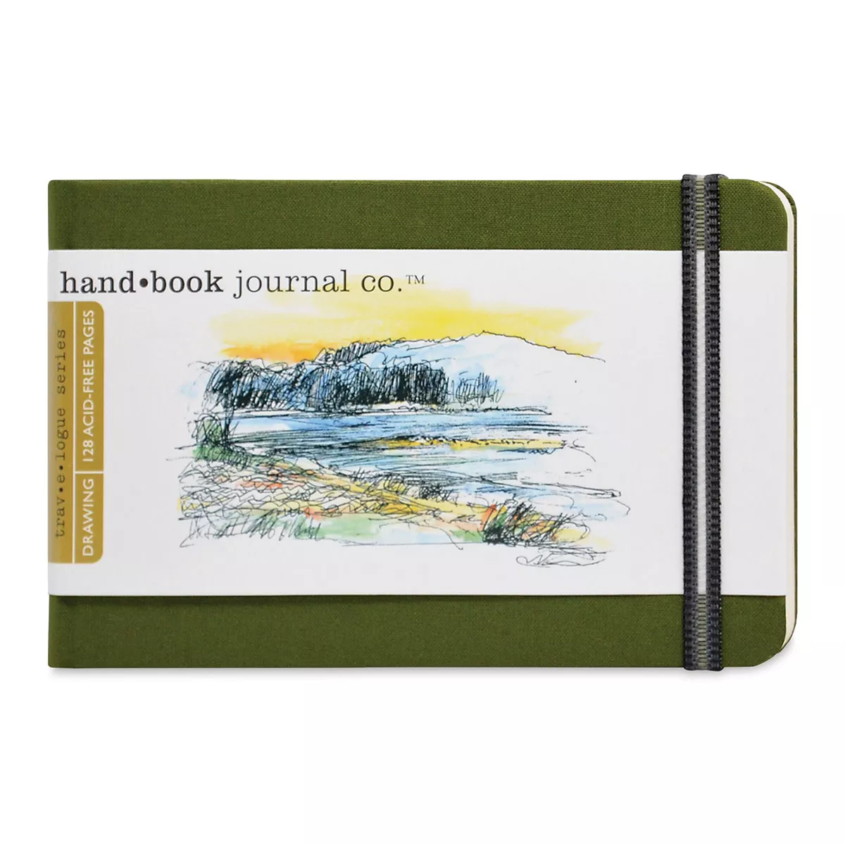 Hand Book 3.5 X 5.5 Landscape, Cadmium Green
