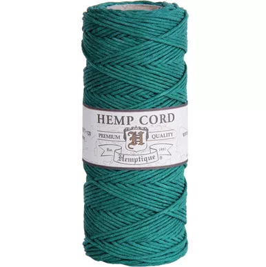 Hemp Cord, Green Spool 205'