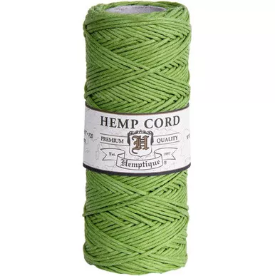 Hemp Cord, Lime Spool 205'