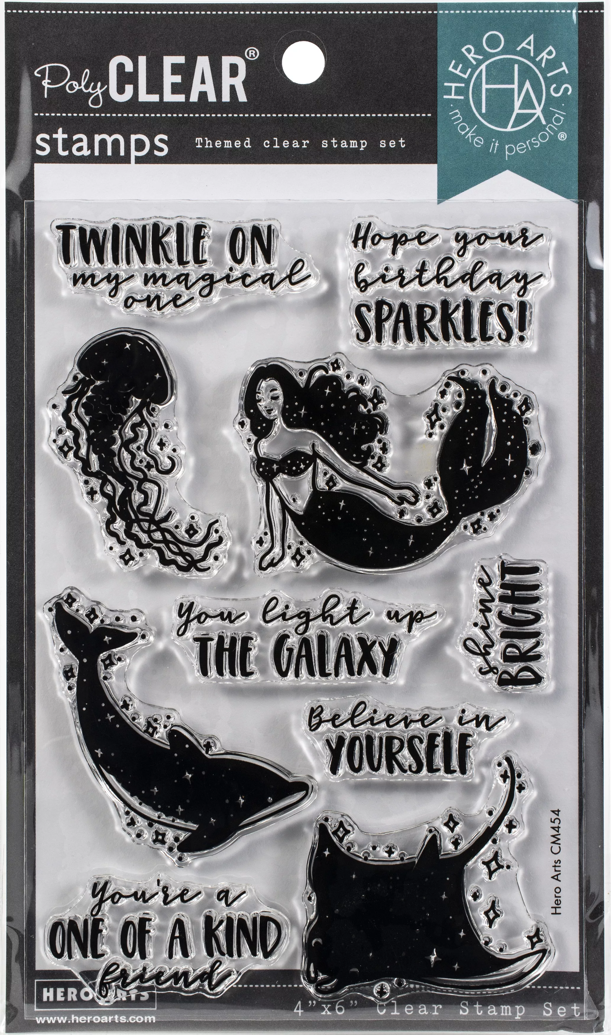 Hero Arts Clear Stamps 4"X6"-Shine Bright