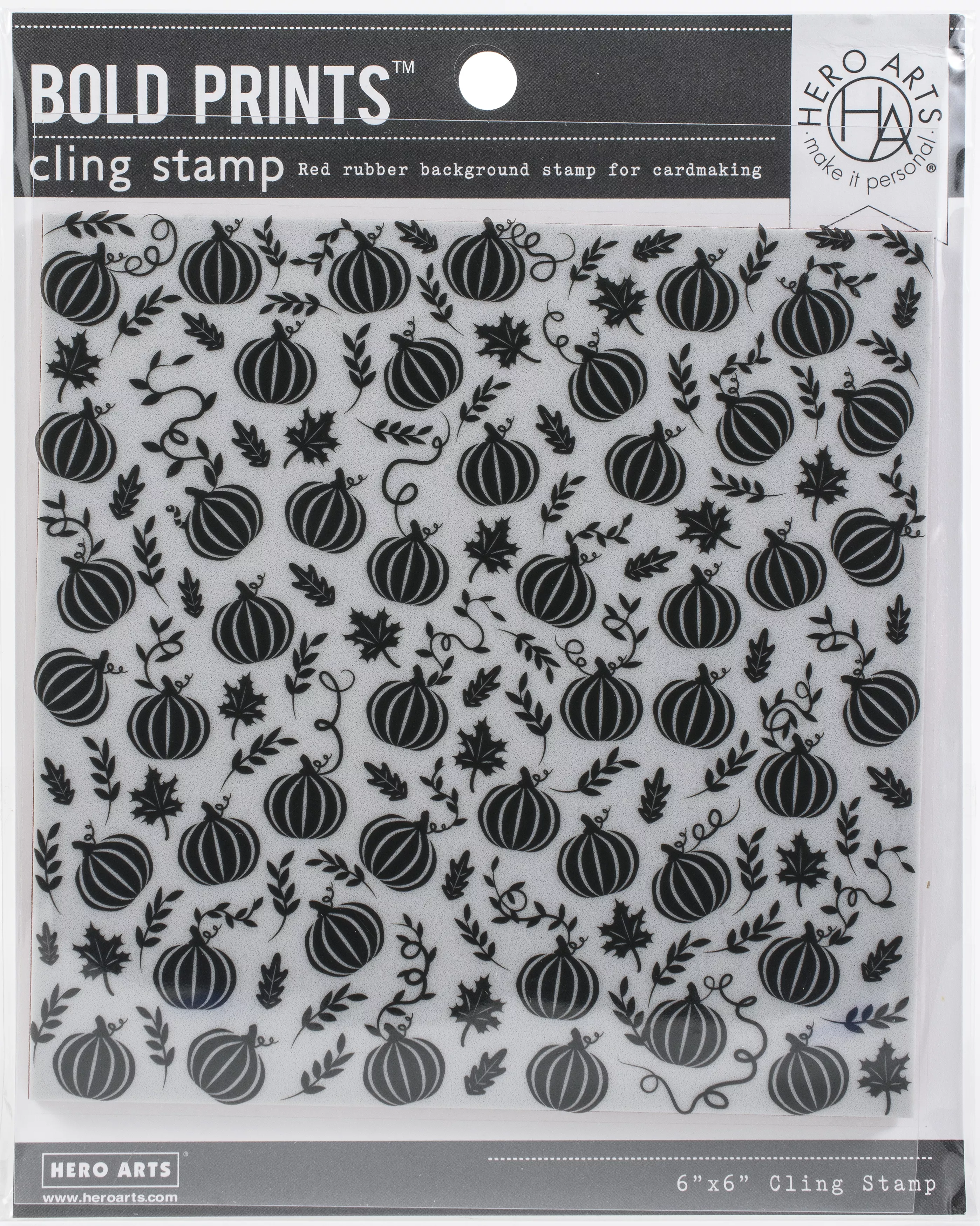 Hero Arts Cling Stamps 6"X6"-Pumpkin Patch Bold Prints