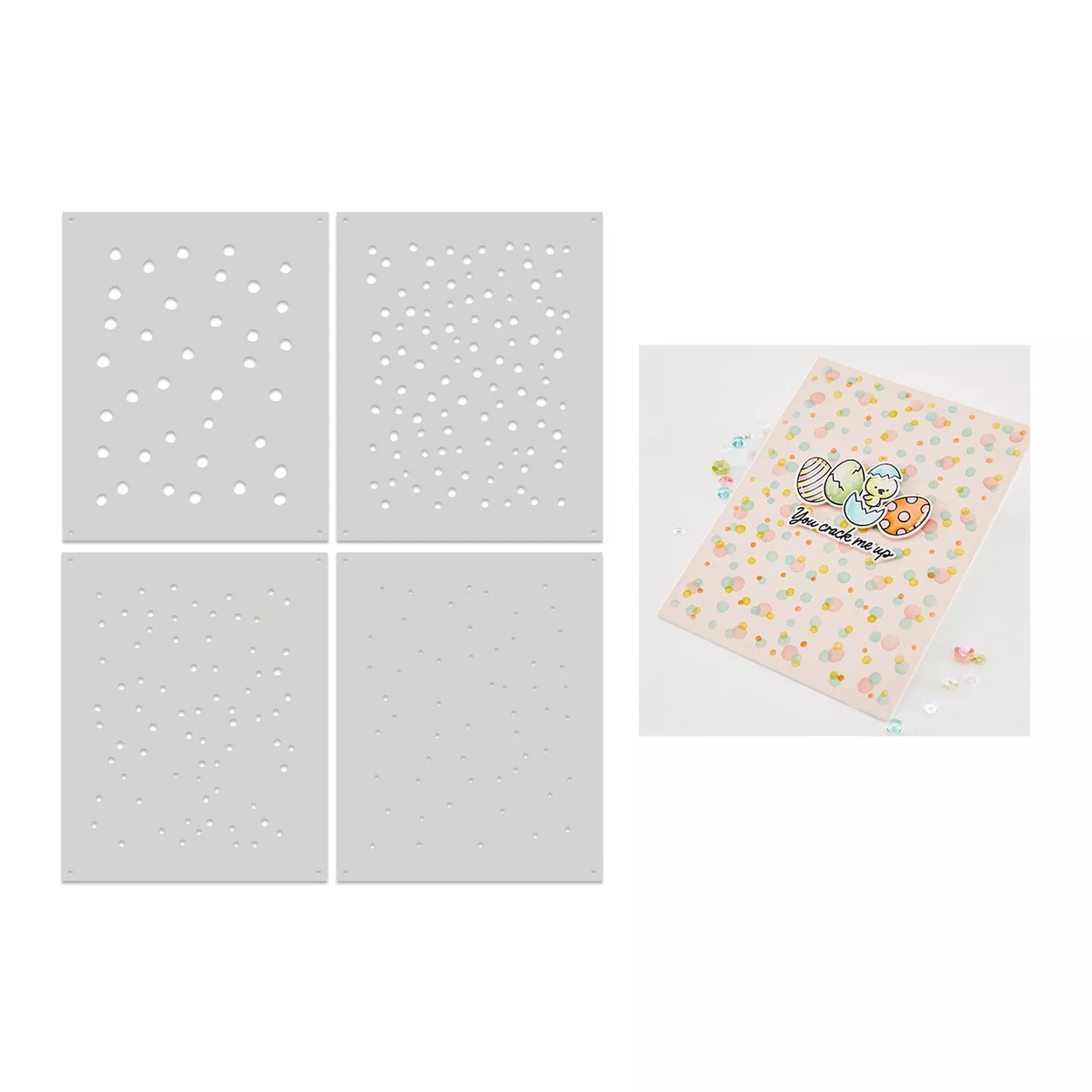 Hero Arts • Color Layering Stencils Confetti 4pcs