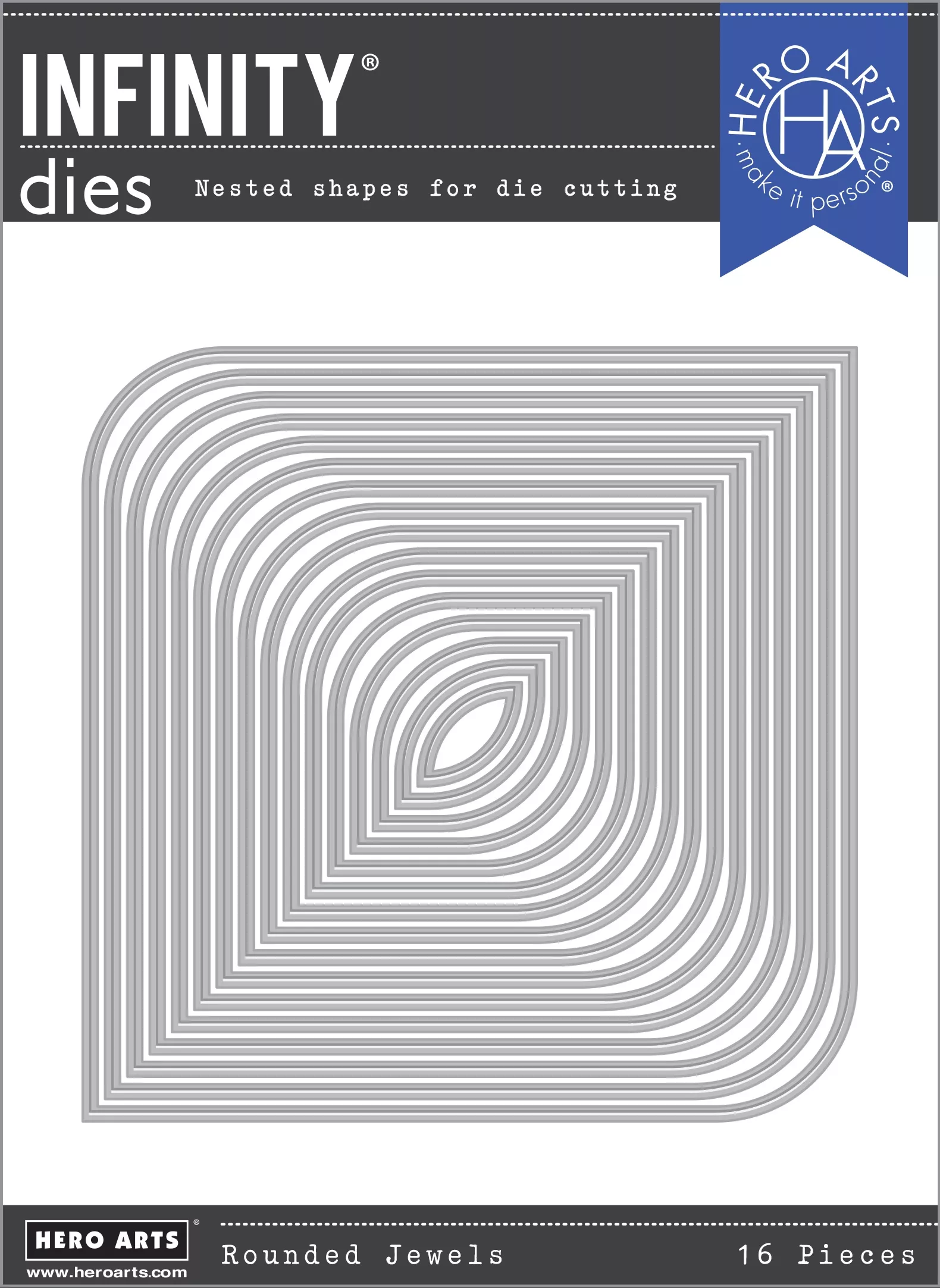Hero Arts - Infinity Dies Rounded Jewel