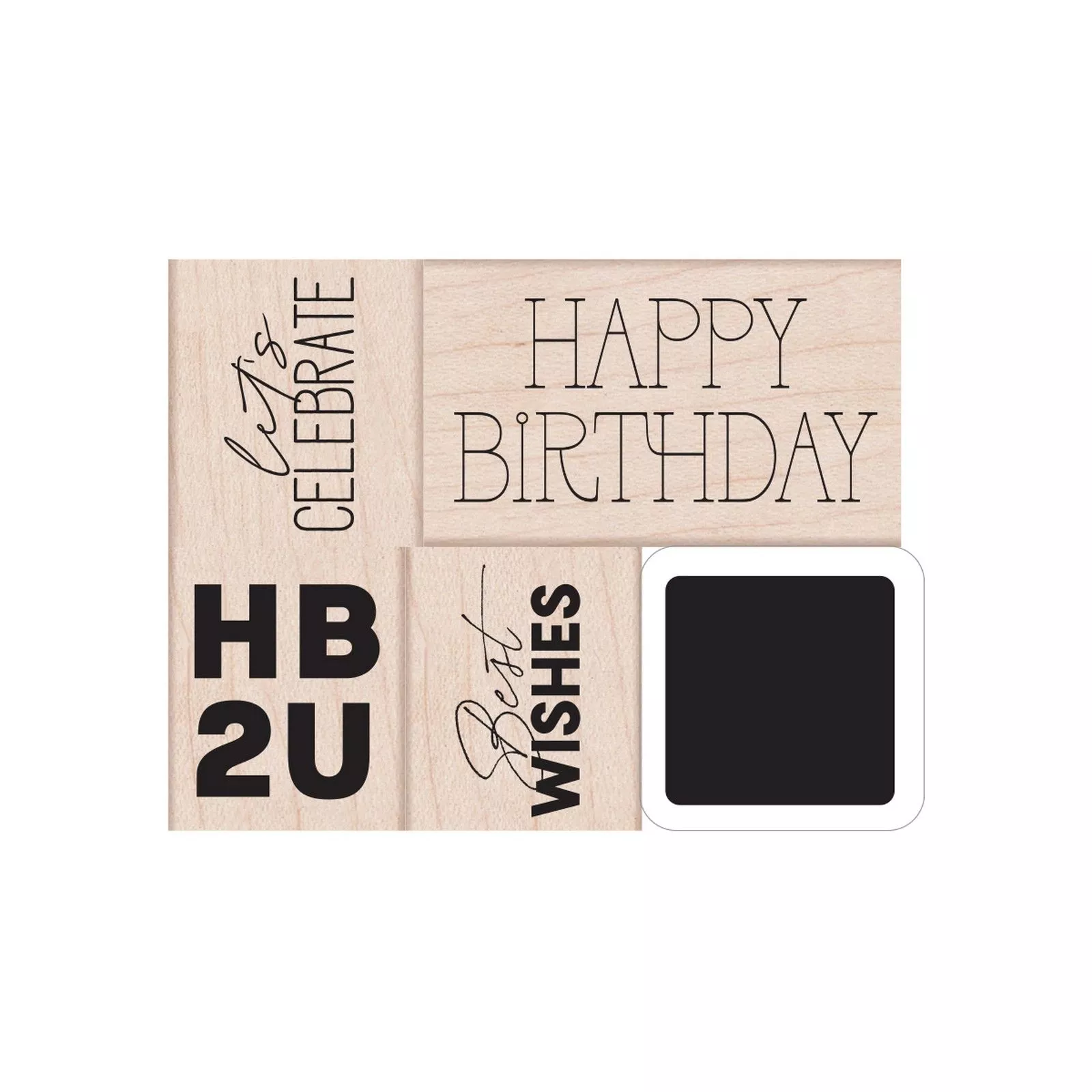 Hero Arts • Woodblock Ink 'N Stamp Set HB2U 5pcs