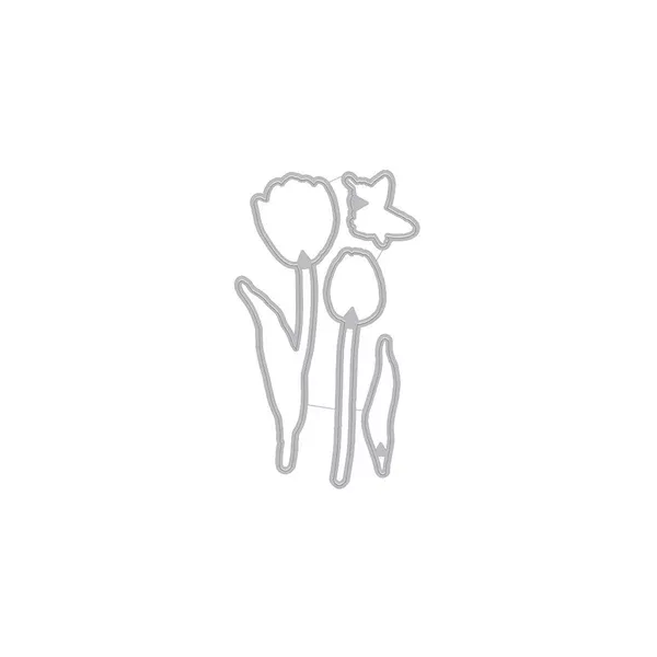 Hero Florals: Tulips Frame Cuts (C)