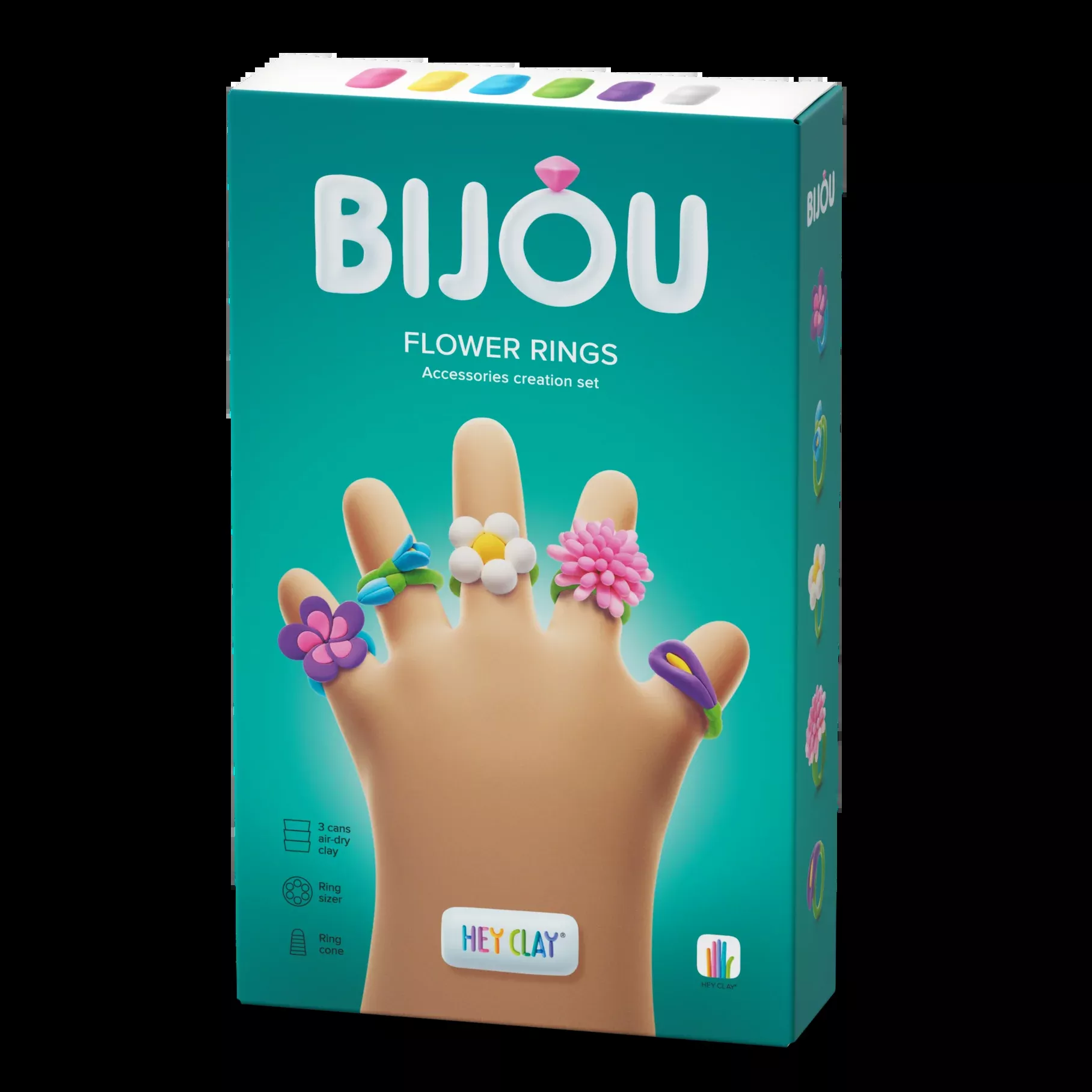 Hey Clay Bijou Flower Rings