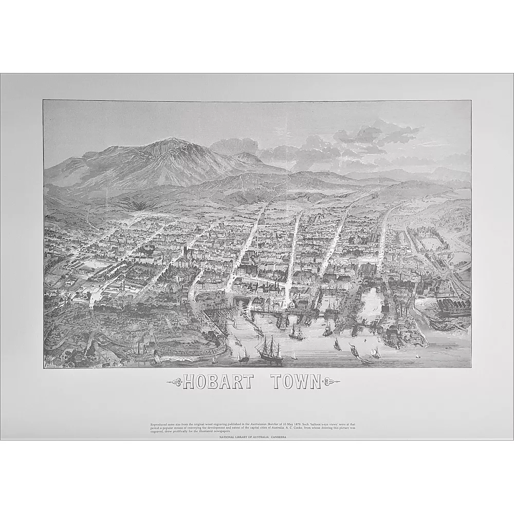 Hobart Town ‘Balloon’s Eye’ Sketch Print