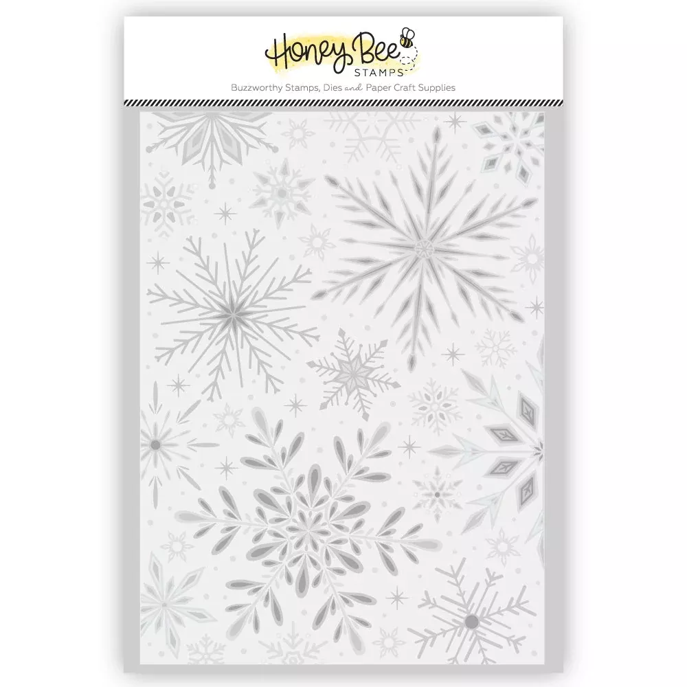 Honey Bee Stamps - 3D Embossing Folder - Snowflakes