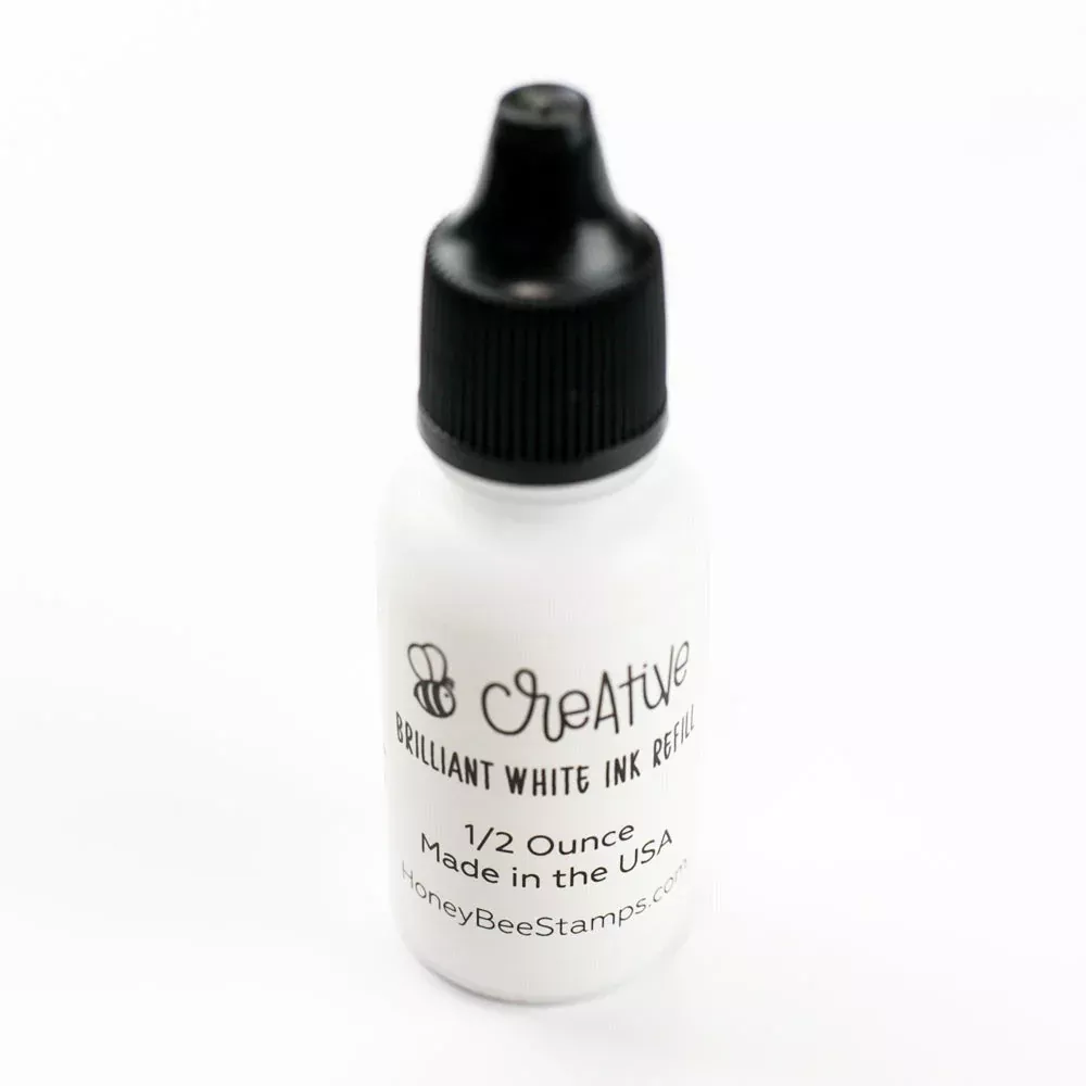 Honey Bee Stamps Bee Creative Ink Refill - Brilliant White