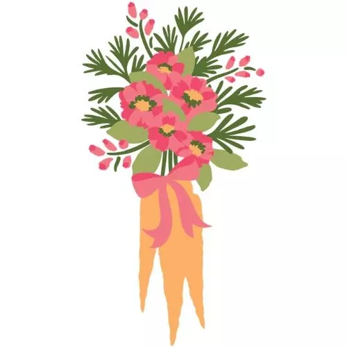 Honey Bee Stamps Garden Bouquet - Set Of 2 Coordinating Stencils