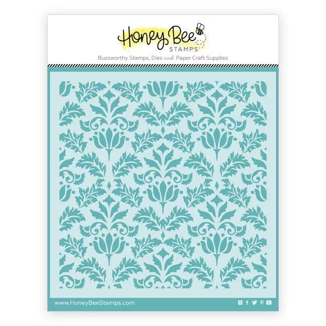 Honey Bee Stamps - Stencils - Vintage Flourish Background