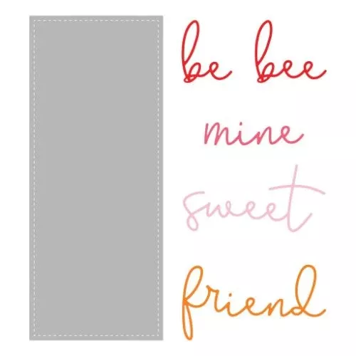 HoneyBee Slimline Sentiments: Stitched | Honey Cuts