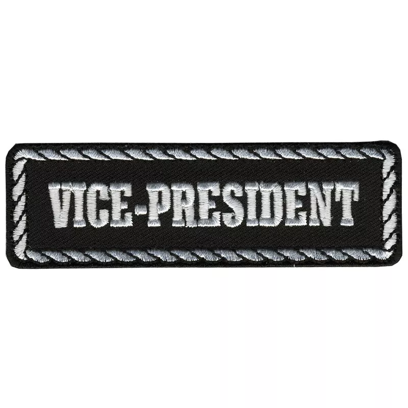 Hot Leathers PPD1007 Vice-President 4" x 1" Patch Black