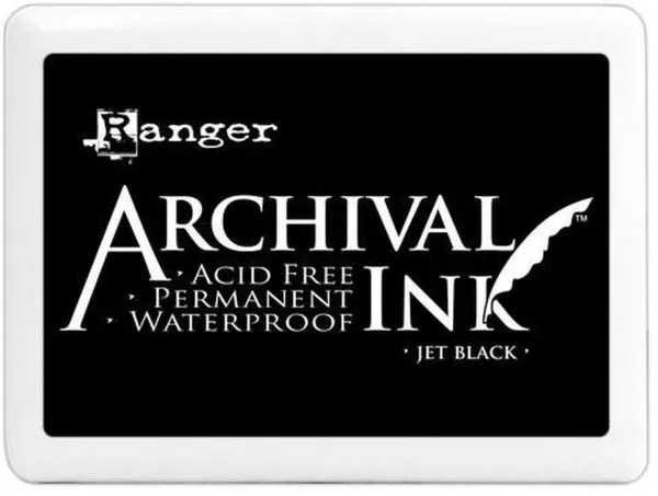 Jumbo Archival Ink "Jet Black" - Ink Pad - Ranger