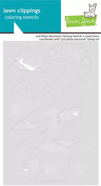 Just Plane Awesome - Coloring Stencils - Lawn Fawn
