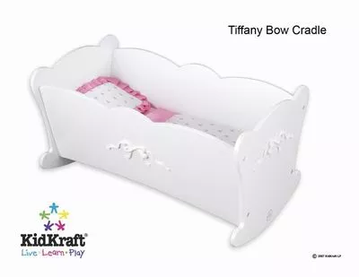 KIDKRAFT Tiffany Bow Lil Doll Cradle