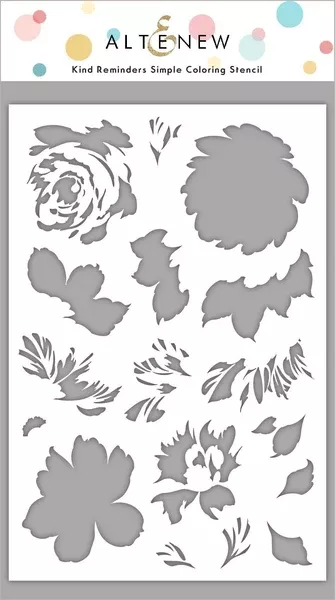 Kind Reminders Simple Coloring Stencil