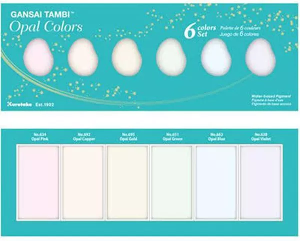 Kuretake - Gansai Tambi - Watercolor Set - Opal Colors