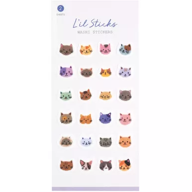 L'il Sticks Washi Stickers, Cats