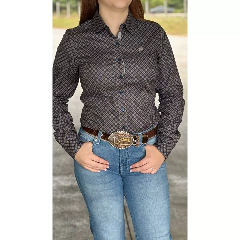 Ladies Cinch~ Grey Geo
