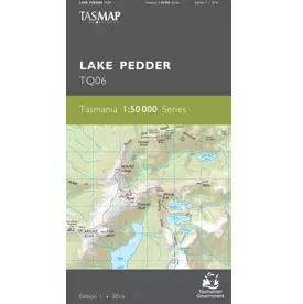Lake Pedder 1:50,000 Topo Map