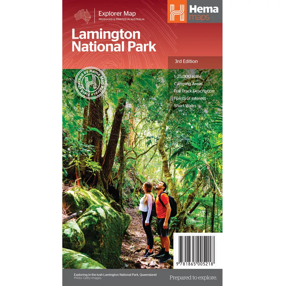 Lamington National Park Map