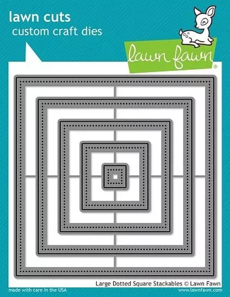 Large Dotted Square Stackables - Lawn Cuts