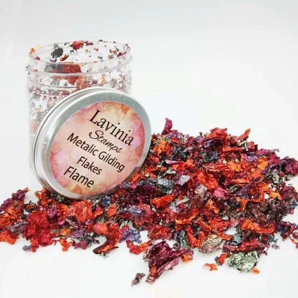 Lavinia Metallic Gilding Flakes – Flame