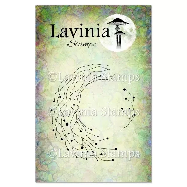 Lavinia - Red Berry Wreath Stamp LAV704