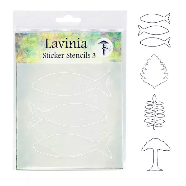 Lavinia Stamps Sticker Stencils 3 new
