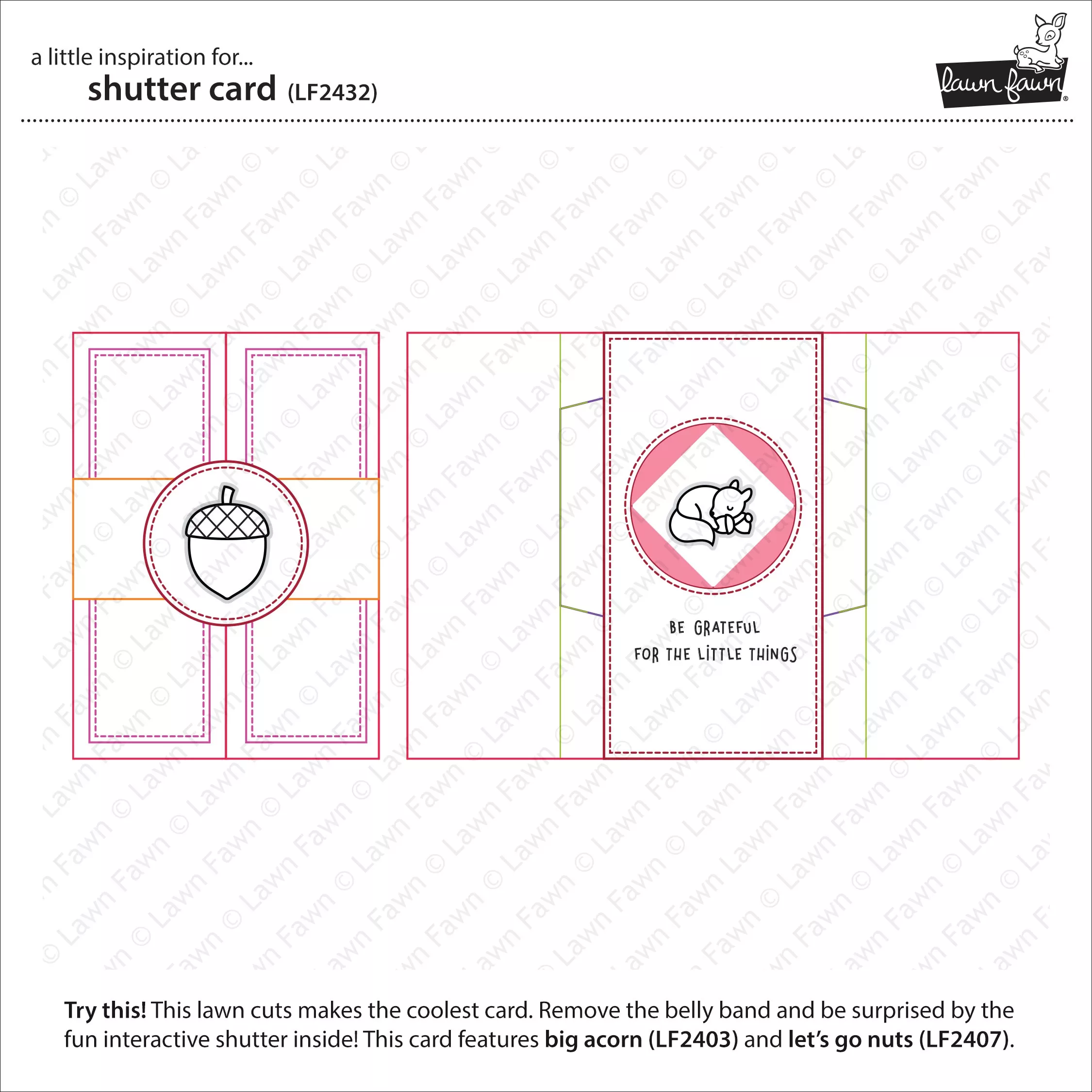 Lawn Cuts Custom Craft Die-Shutter Card