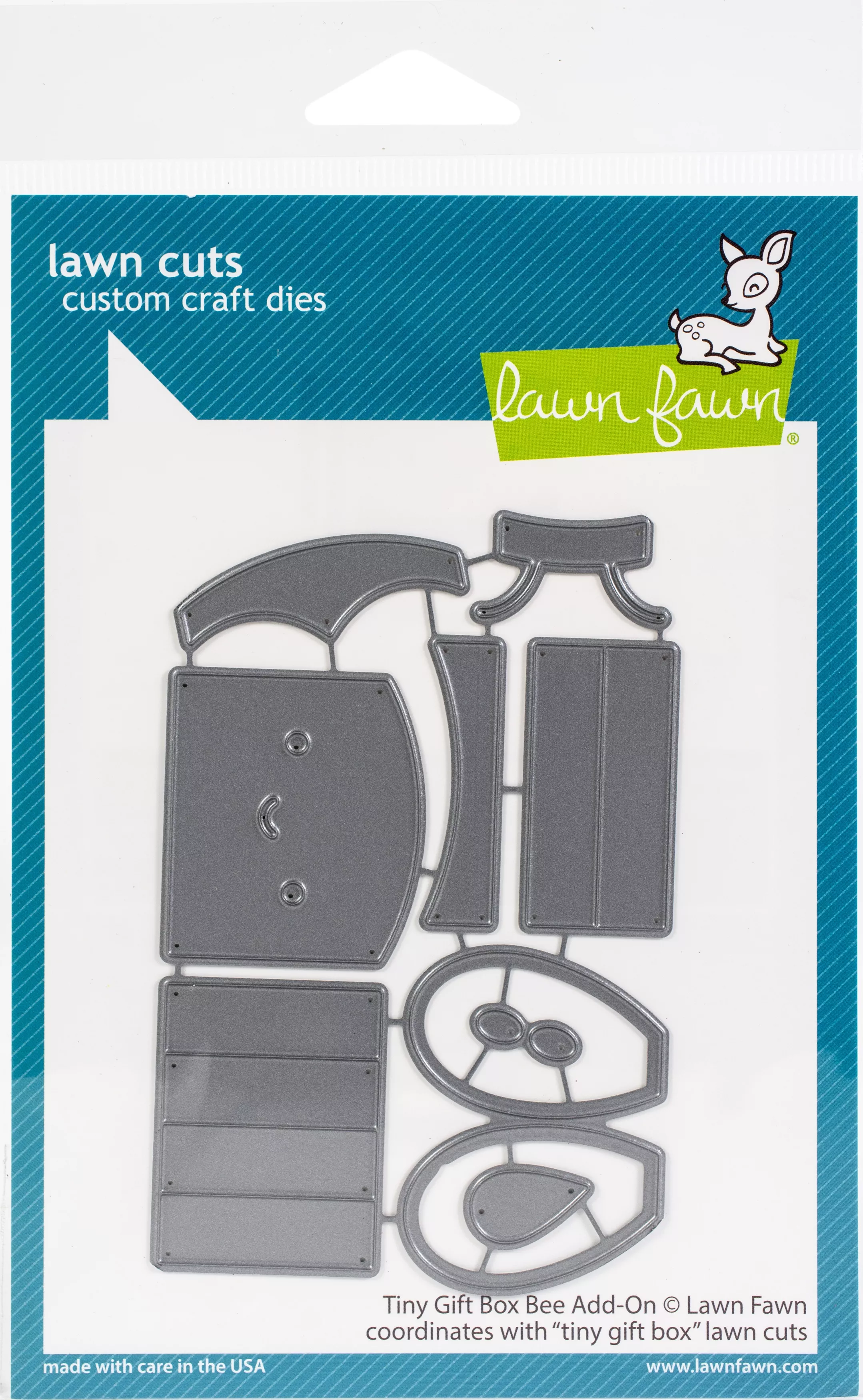 Lawn Cuts Custom Craft Die -Tiny Gift Box Bee Add-On