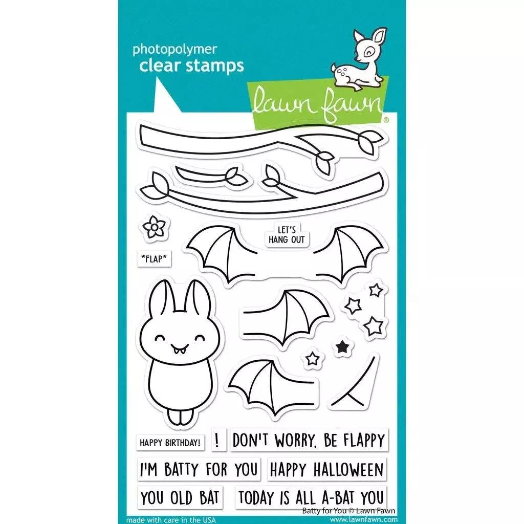 Lawn Fawn - Clear Stamps - Batty For You