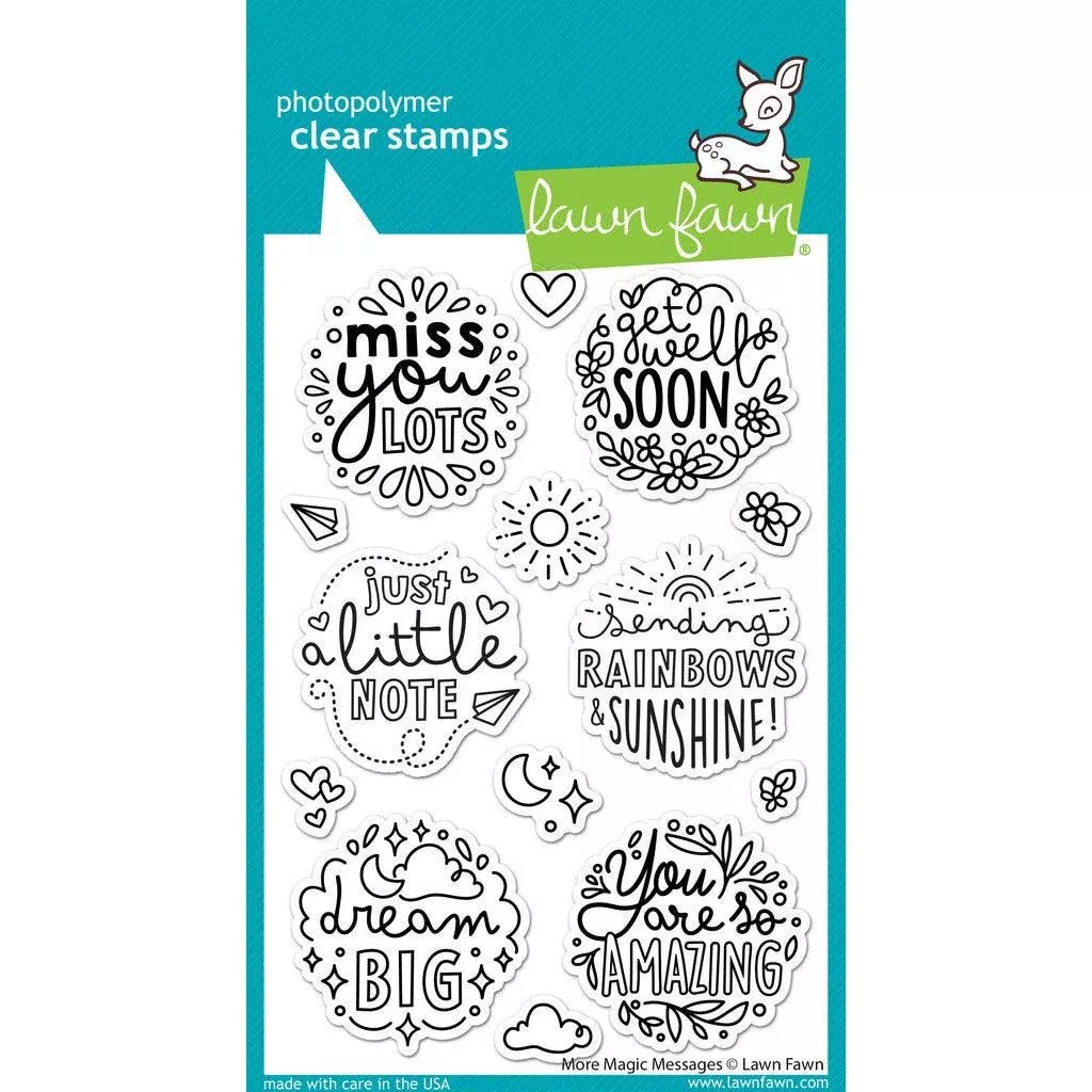 Lawn Fawn - Clear Stamps - More Magic Messages