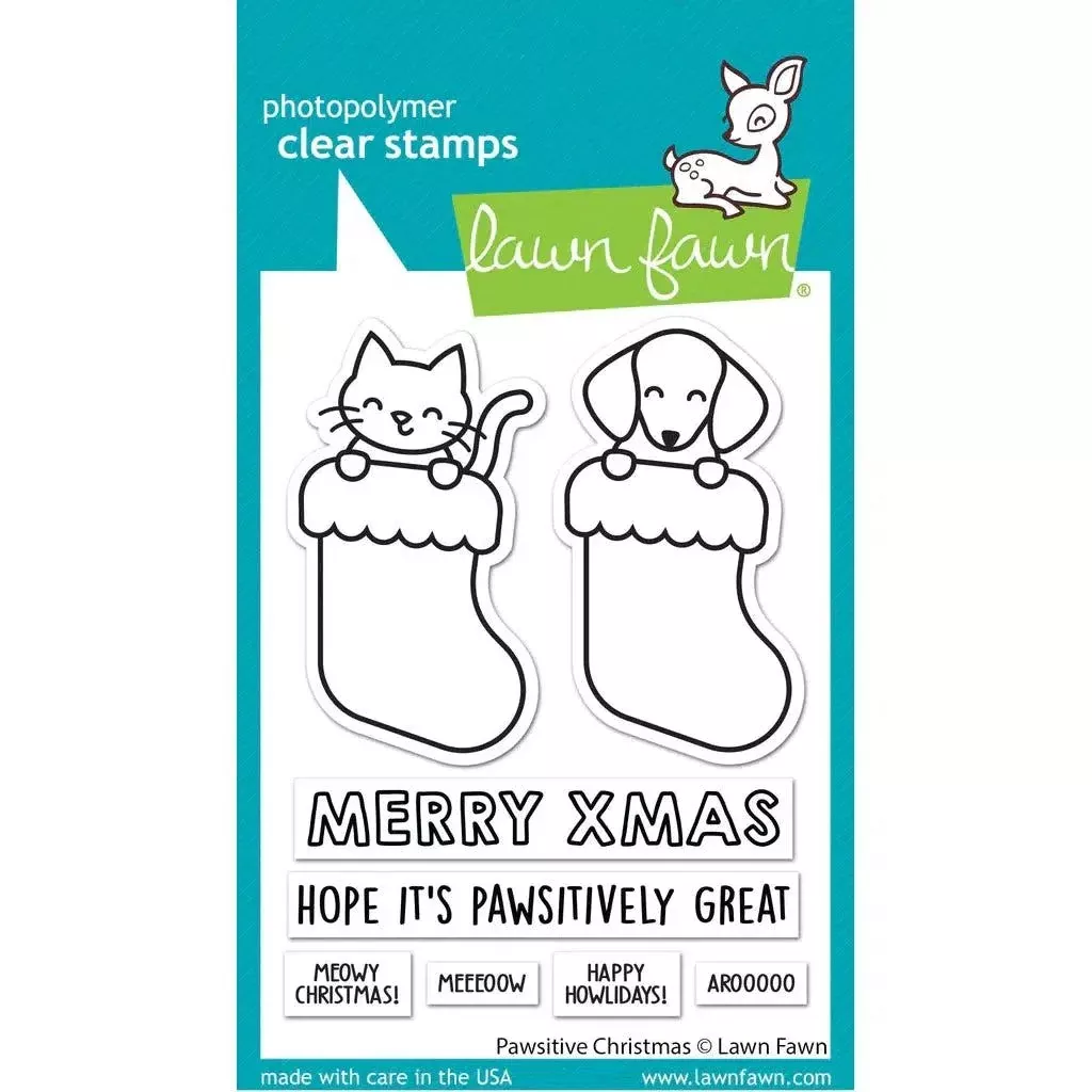 Lawn Fawn - Clear Stamps - Pawsitive Christmas
