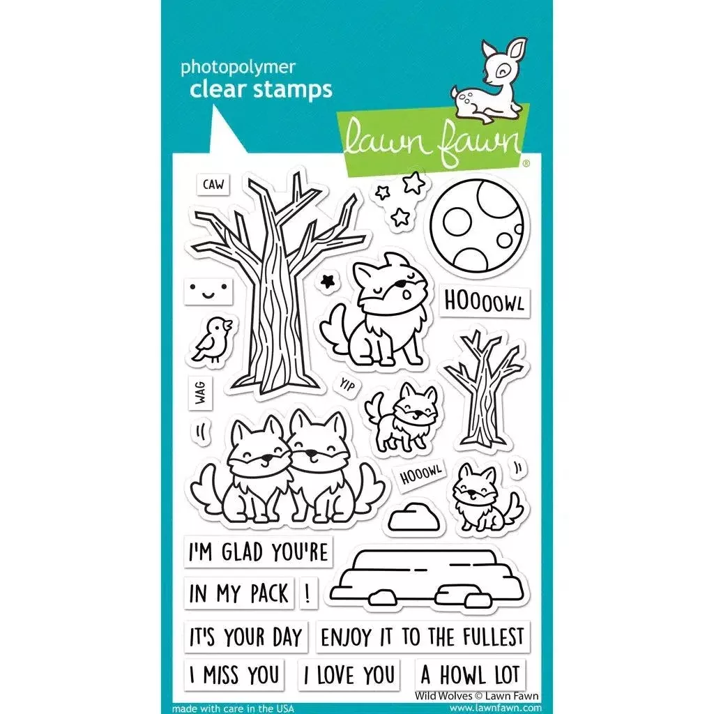 Lawn Fawn - Clear Stamps - Wild Wolves