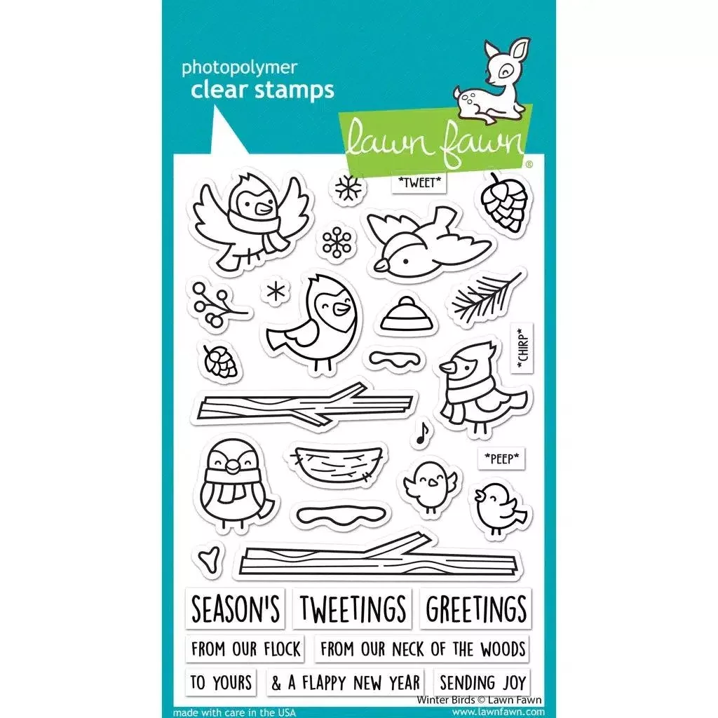 Lawn Fawn - Clear Stamps - Winter Birds