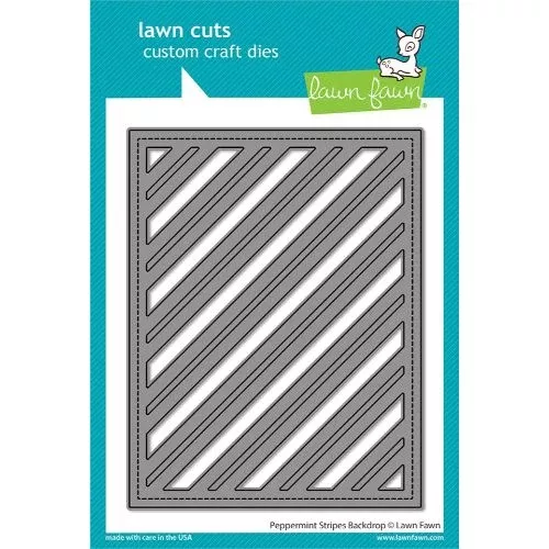 Lawn Fawn - Lawn Cuts - Peppermint Stripes Backdrop Die