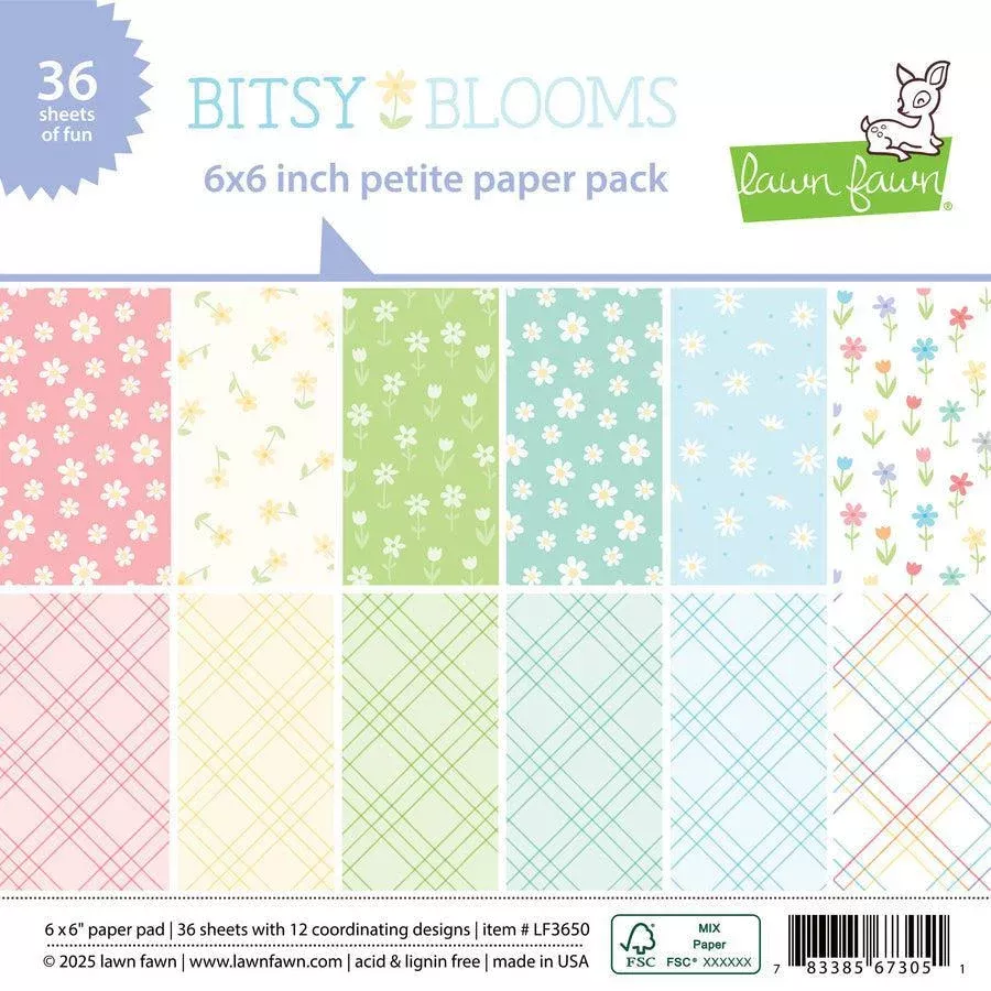 Lawn Fawn - Petite Paper Pack - Bitsy Blooms