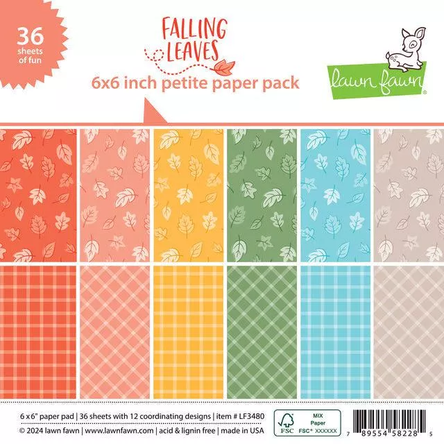 Lawn Fawn - Petite Paper Pack - Falling Leaves