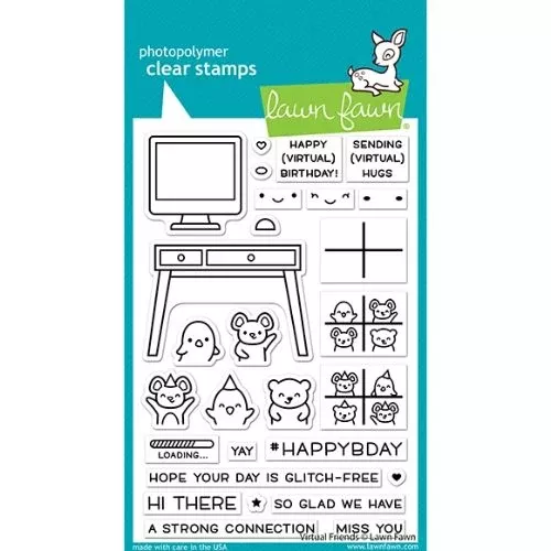 Lawn Fawn - Stamps - Virtual Friends