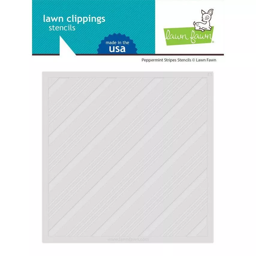 Lawn Fawn - Stencils - Peppermint Stripes