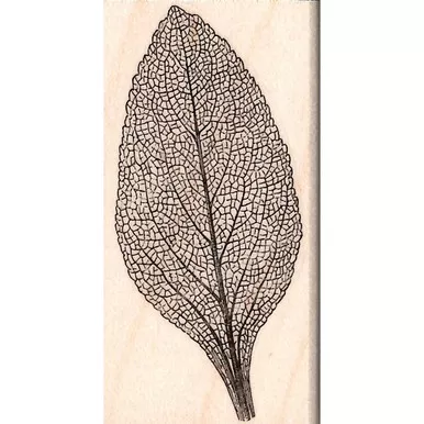Leaf Skeleton Rubber Stamp