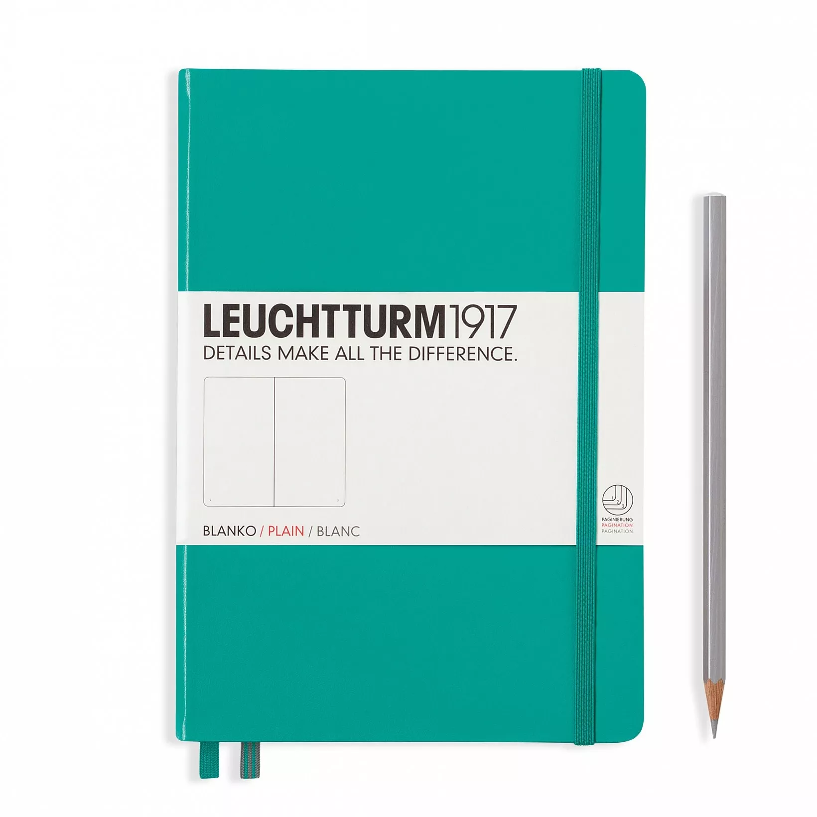 Leuchtturm Emerald, Medium, Plain