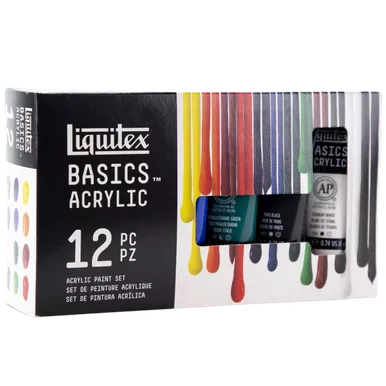 Liquitex Basics Acrylic Set, 12 colors