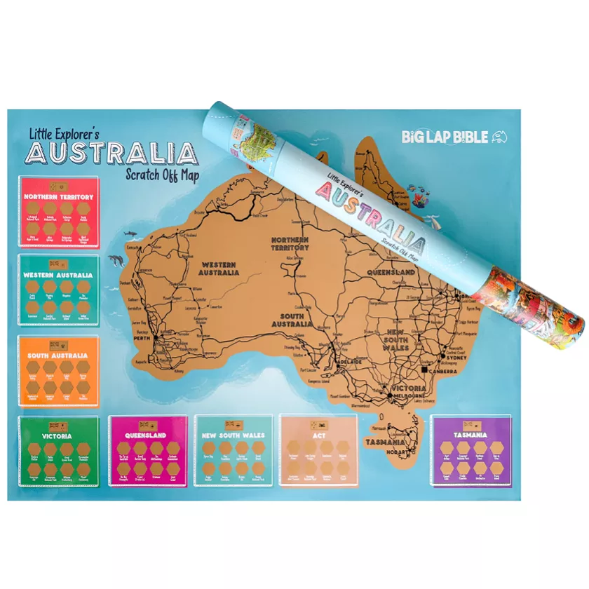 Little Explorer’s Australia Scratch Off Map