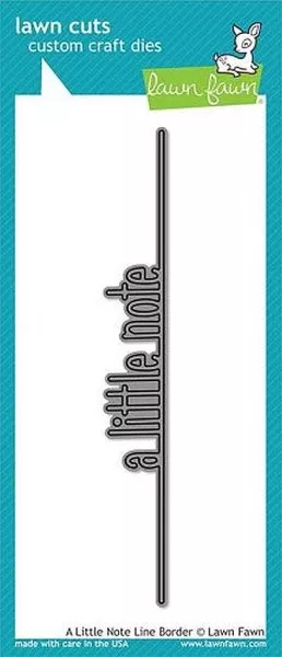 A Little Note Line Border - Die