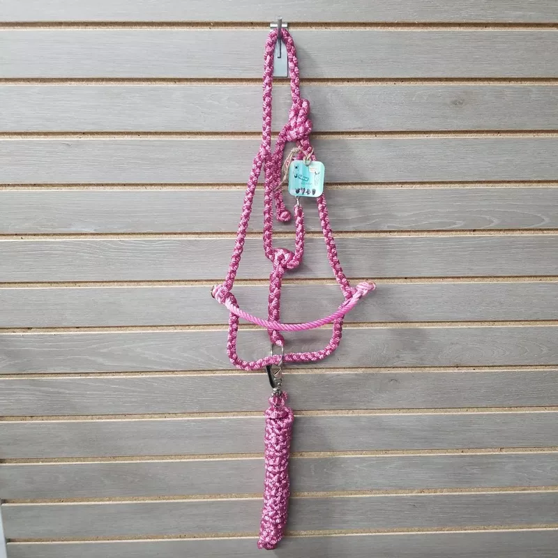 LMB Mule Tape Hybrid Growing Halter - Solid Color Pink