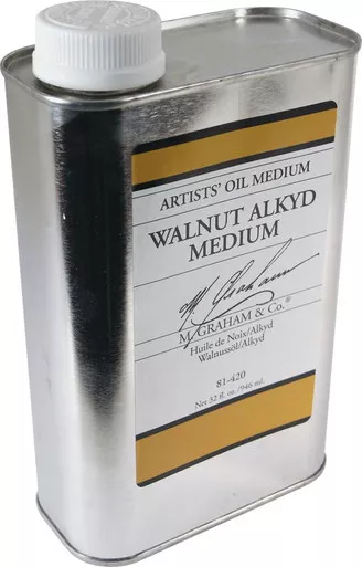M. Graham Walnut Alkyd Medium, 32 Oz