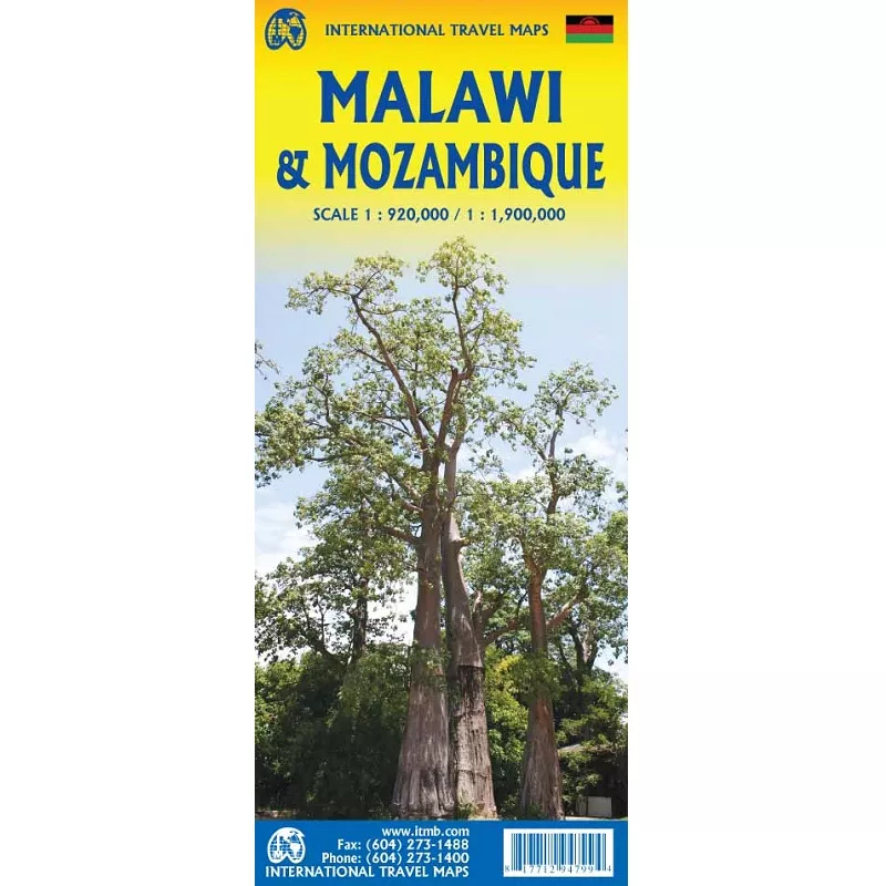 Malawi & Mozambique Map